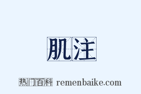 肌注是什么意思的图片